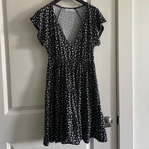 Urban Outfitters black and white floral dress